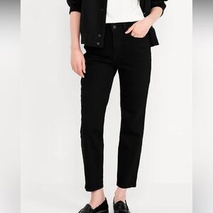 Old Navy OG Straight High-Rise Ankle Jean - Washed Black
